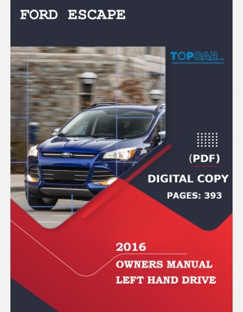 2016 FORD ESCAPE TITANIUM OWNERS MANUAL PDF intelligence overview